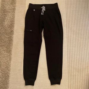 Figs Women’s XS Black 3 Pocket Scrub Pant Joggers